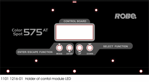Holder of contol module LED