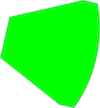 Dichro trapezoid green WB 5055