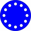 Gobo dichroic 37,5/29-12 dots