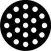 Gobo dichroic 26,8-Dots Round