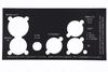 Self-adhesive logo connector description