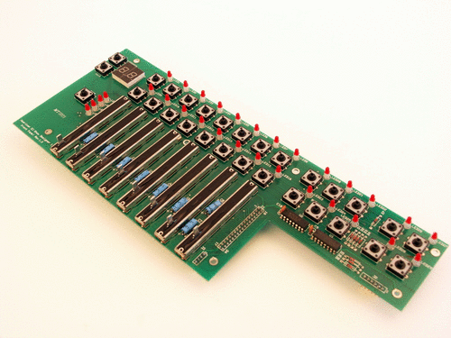 PCB Faders front panel