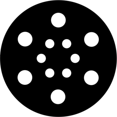 Gobo dichroic 30,8-Rotating Dots