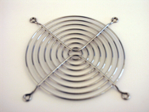 Grill of fan 120x120 mm silver