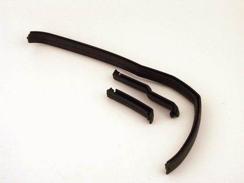 Rubber H-profile set - black