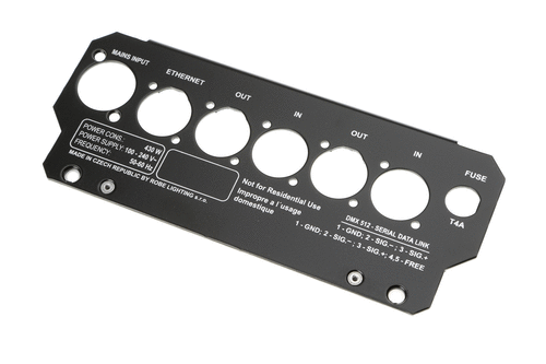 Rear panel with nuts