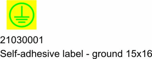 Self - adhesive label (ground)