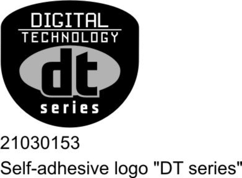 Self-adhesive logo DT series