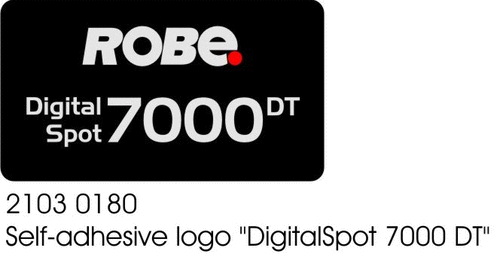 Self-adhesive logo DigitalSpot 7000 DT