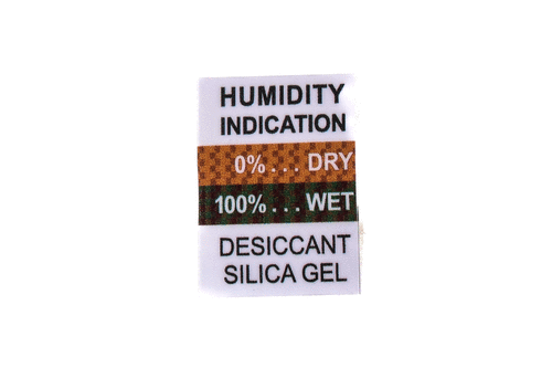 Self-adhesive logo Indication of humidity