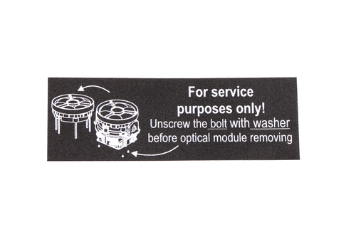 Self-adhesive logo „optical service” SVB1 70x24 mm