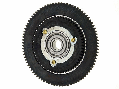 Toothwheel double with bearing
