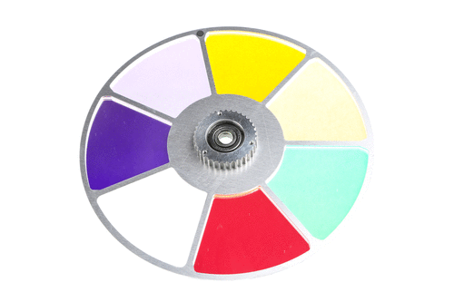Wheel Color 6+1 with toothwheel - assembled